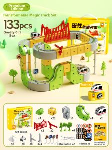 QU RAN | Anti-Gravity Magnetic Track Train Toy for Ages 3-6