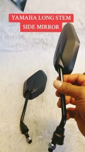 Rusi Macho 150 SIDE MIRROR LONG STEM BLACK 1 SET BIG LEAF TYPE COD