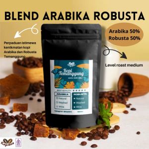 [HOUSE BLEND] 200 Gr KOPI BUBUK MURNI KOPI BLEND ARABIKA ROBUSTA TEMANGGUNG 50:50 MANTAP SEHAT BERKHASIAT
