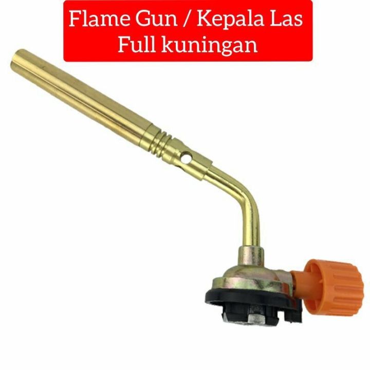 Flame Gun Single Gas Torch Kepala Las Manual Blow Torch Kuningan