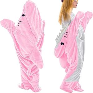 Qinju studio | Funny Shark Patterned Warm Pajamas Onesie