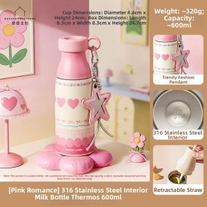 MODERN SWEETHOME | Portable Large Capacity Straw Thermal Mug