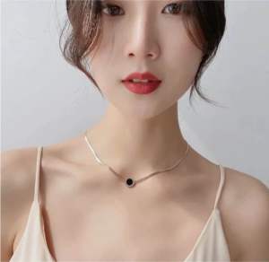 Selamat Datang di OJI STORE15 Kalung Titaniun gepeng Bulgary Terbaru anti karat dan luntur