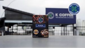 K COFFEE - Cà phê đen hòa tan Black 2in1 hộp 170g (10 gói x 17g) - Đậm vị đắng thanh