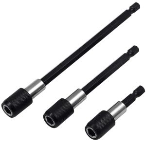 60-150mm hexagonal quick-release self-locking extension rod electric drill driver quick transfer rod screwdriver tool set