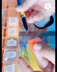 Tranh đính đá Đức mẹ ban ơn (chưa đính) YN5069