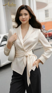 Áo kiểu nữ áo công sở áo sơ mi Áo hãng sale áo phom rộng áo size lớn áo big size