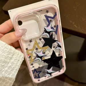 2 IN 1 Candy Color Star Phone Case For iPhone 18 Pro Max 17 16 Pro 15 14 13 11 12 18 Pro Max Shockproof SIlicone Soft Cover Capa