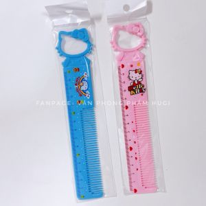 Combo 2 cây thước lược Hello Kitty dễ thương cho học sinh
