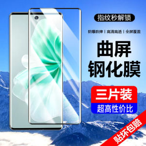 Vivo V30 V30E V30Pro 5G Curved Screen Phone Tempered Glass Film Water Condensing Privacy Protection Anti-Fingerprint Clear HD