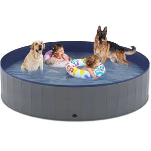 HATELI Summer Dog Swimming Pool PVC Foldable Pet Bath Pool Portable Dog Cleaner Bathtub Bathing Tub Pool For Dogs Cats Pet Bath Cleaning
