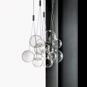 Italian Glass Restaurant Chandelier Creative Stylish Designer Artistic Living Room Stair Bar Kitchen Island Bubble Chandelier