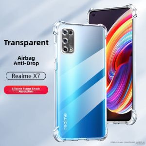 iBrave Ultra-Thin Soft Silicone Case for Realme X7 pro Supreme Version Transparent Protective Cover with Airbag Full Protection