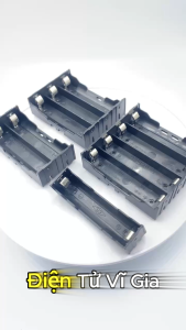 Đế Khay Gá Pin 18650 Chân Cắm Hàn Bo Mạch PCB (1/2/3/4 Cell) Nhựa ABS Cao Cấp Chịu Nhiệt - Phụ Kiện Đóng Pin DIY - Vĩ Gia Shop