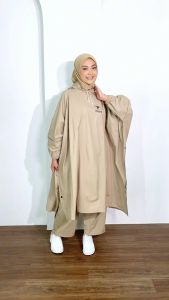Mantel Raincoat Jas Hujan Ponco Lengan Kelalawar Dewasa Pria & Wanita