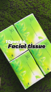 【300 Sheets× 10/20/30/50 Pack】Organic Green Tea Facial Tissue Paper Car Toilet Paper Femme Tissue