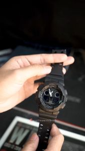 Jam Tangan Pria Casio G-Shock G-Classic GA-100-1A1 Analog-Digital Dial Dial Resin Band