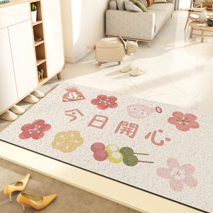 Customizable Anti-Slip Entrance Mat Silk Loop Door Mat Home Use Large Doorway Entrance Rug High End Carpet Easy to Clean