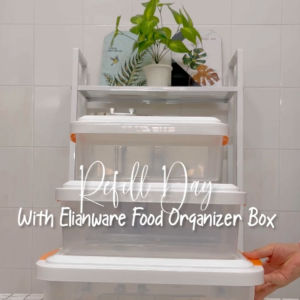 Elianware Stackable Toys Tools Storage Box Transparent Food Organizer Box