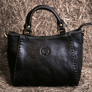 Handmade Dumpling Shape Leather Handbag Womens Medium Casual Crossbody Bag Soft Top Layer Cowhide Fashionable Korean Style