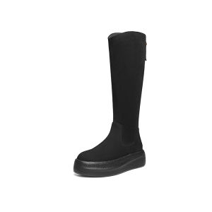 Reddragonfly | Elastic Slimming Thick Heel Height Increasing Womens Boots