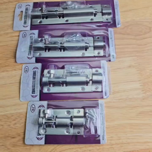 Chốt cài cửa Inox cao cấp đa kích thước - Chắc chắn bền bỉ. kèm hộp và ốc vít. khóa cửa