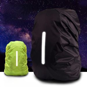 Outdoor Night Safety Reflective Waterproof Backpack Cover Rain Shield Anti-Reflective Bookbag Protection Outdoor Sport Bag Accessories