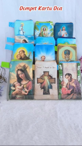 Dompet Panjang Tinggi Kartu Doa Seri Christian Souvenir Gereja Yesus Bunda Maria Dompet Kartu Doa Santa Santo Dompet Rosario Novena Katolik Kristiani