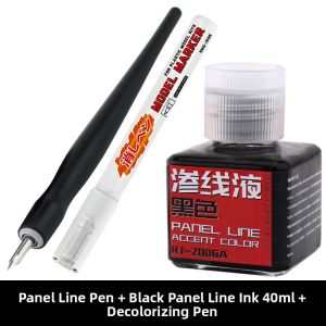 DUOCAIHANI | Weathering Effect Pen for Gunpla & Military Models Black Ink