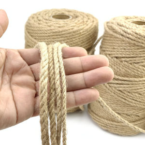 Natural Jute Rope Cat Tree House DIY Cat Scratcher Rope Climbing Frame Replacement Binding Twine Rope For Cat Sharpen Claw