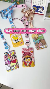 Bao đựng thẻ kèm dây đeo Capybara dễ thương nhiều mẫu LILA DTNGANG276