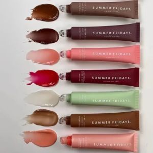 Original Summer Fridays Polypeptide Butter Lip Balm Liquid Hydrating Moisturizing Lip Gloss เครื่องสําอางลิปสติก Cosmetic Lip Care