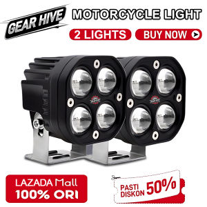 GEAR HIVE Laser Gun Mini Driving Light White&Yellow Fog Light For Motorcycle Car LED 80W Spotlight
