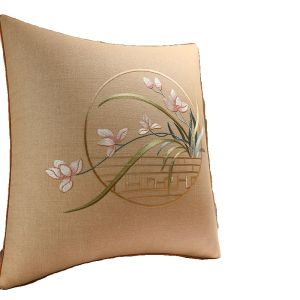 New Chinese Style Bedside Soft Cushion Large Pillow Bedroom Sofa Living Room Throw Pillow Included Core Backrest Pad