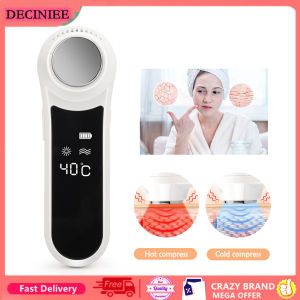 DECINIEE Electric Hot Cold Face Skin Tighten Lifting Massager Thermal Ice Therapy Shrink Pores Wrinkle Removal Machine Beauty Care Tool