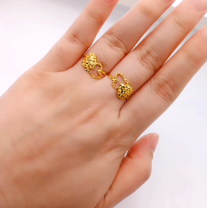 Yon Hing Cincin 2 Love Bajet Saiz 11 12 13 15 16 17 18 19 20 21 22 23 Emas 916 Yon Hing