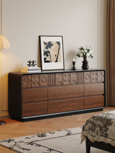 QUYUAN | Antique Style Solid Wood Storage Drawer