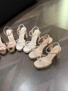 TYK 966-4 DELIGHTFUL SANDALS 4.5 INCHES BLOCK HEELS FOR WOMEN
