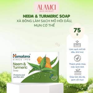 Xà Phòng Làm Sạch Mụn Lưng Himalaya Neem Soap Với Himalaya Neem Và Nghệ Tây 75g