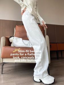 Warm Slim Fit Wide Leg Trousers