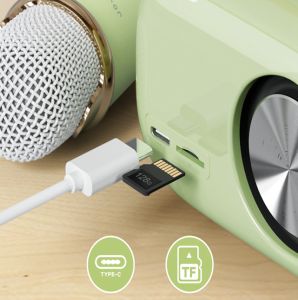 TG C20 Plus Karaoke Portable Lightweight Wireless Bluetooth Hifi Bass Speaker with Wireless Microphone