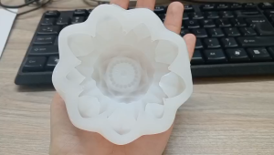 khuôn rau câu khuôn xôi hoa đậu hình hoa sen 9.1 cm  chất liệu silicon cao cấp