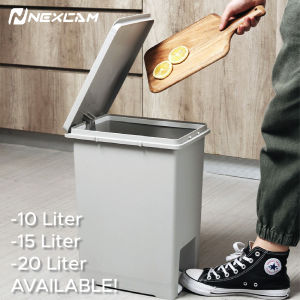 15L/20L Foot-on Sorting Bins Large Garbage Storage Box Plastic Garbage Sorting Paper Basket Trash can
