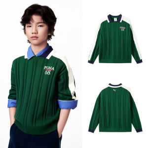 PUMA | New Knit Childs Sweater College Style Turn-Down Collar