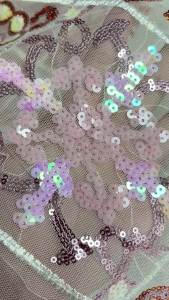 Nigerian Lace Fabric with Sequins 2026 High Quality African French Mesh Lace Fabric For Women Wedding Dresses Sew