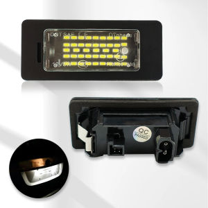 2X White LED Car License Plate Light Bulbs Auto Accessories For BMW E46 X5 E70 X6 E71 E72 E90 E92 E93 E91 M3 E39 M5 E60 E61 E82