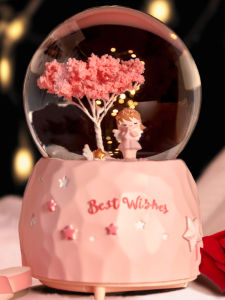No Brand | Angel Girl Musical Snowfall Decor