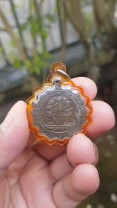 เหรียญต้นโพธิ์ศรีมหาโพธิ วัดต้นโพธิ์ศรีมหาโพธิ จ.ปราจีนบุรี ปี2503 เหรียญที่6