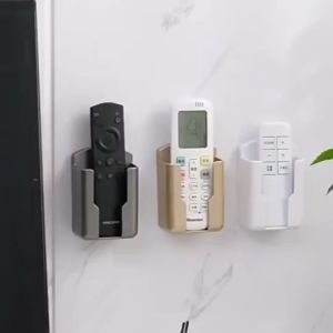 Self-adhesive Universal Remote Controller Holder Wall Mounted Mobile Phone Storage Box