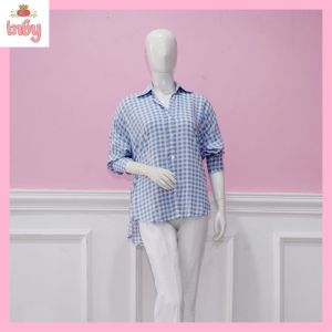 INBY FASHION - Baju kemeja Katun Rayon motif kekinian uk OverSize (05)